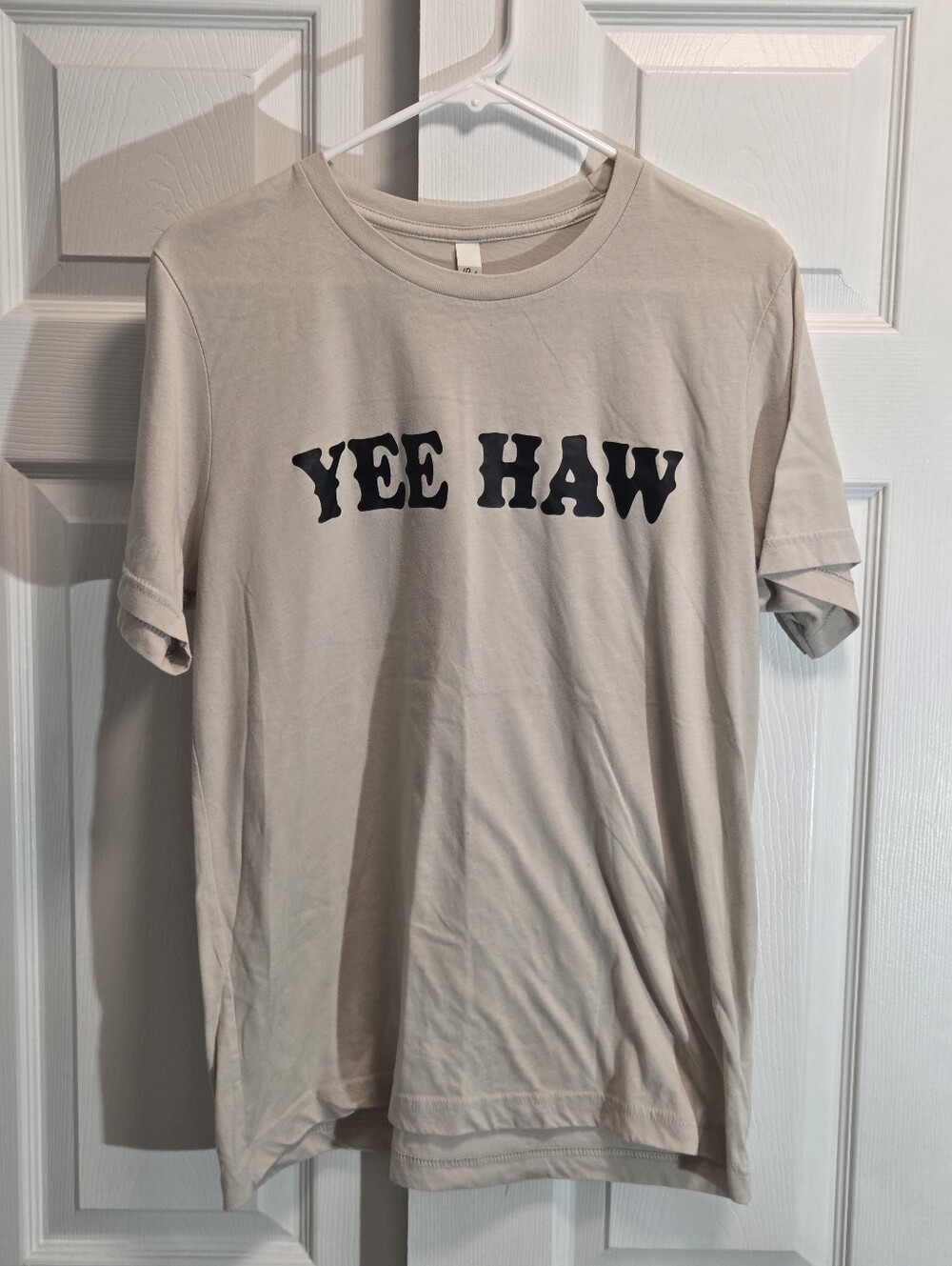 (5/$25) YEE HAW Graphic Tee - Bella Canvas Sand Color Size Large Unisex